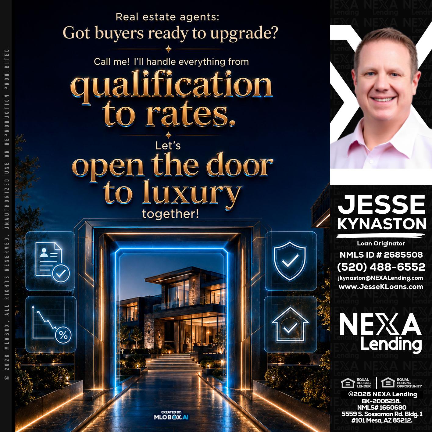 QUALIFICATION TO RATES - Jesse Kynaston -Loan Originator