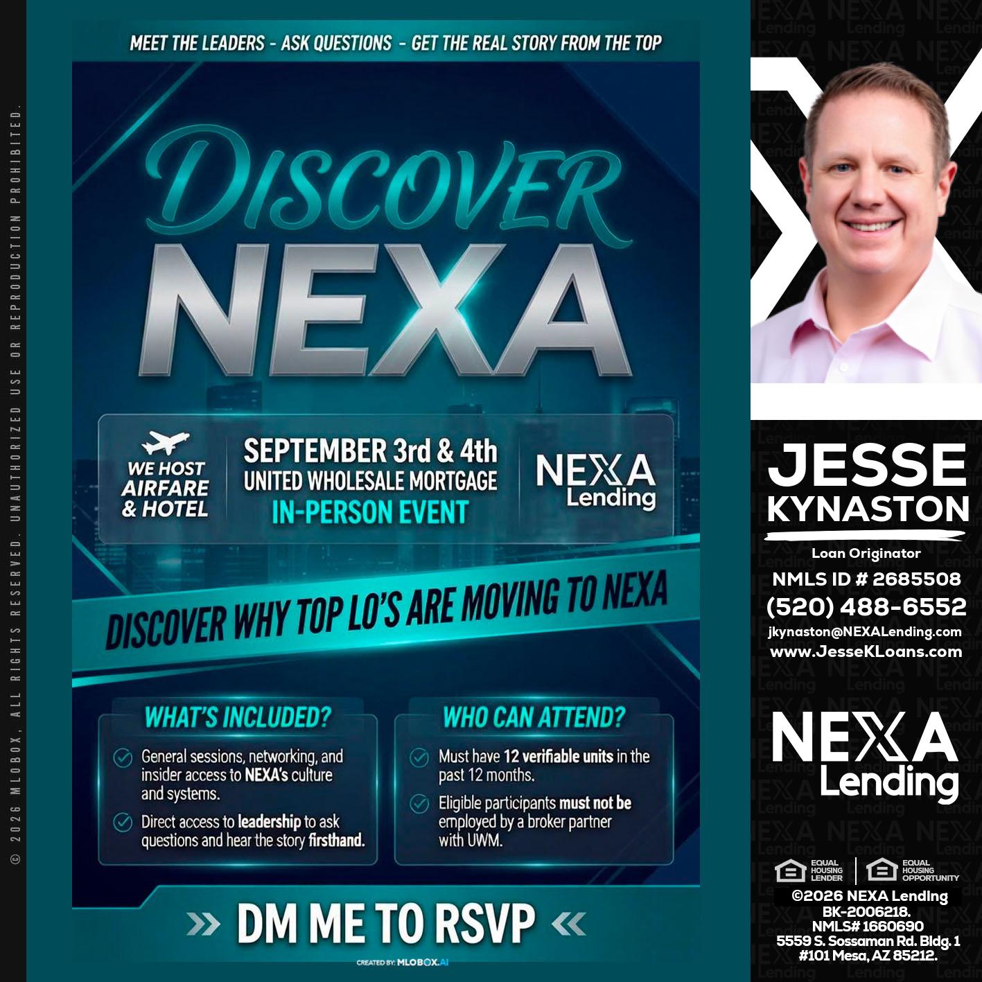 DISCOVER NEXA - Jesse Kynaston -Loan Originator