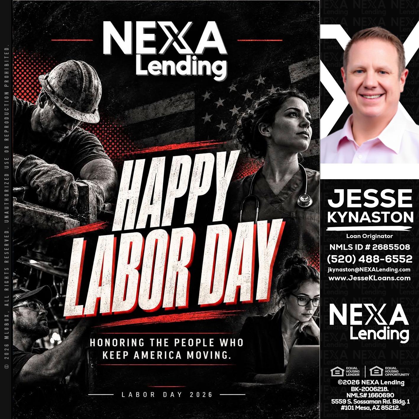 LABOR DAY - Jesse Kynaston -Loan Originator