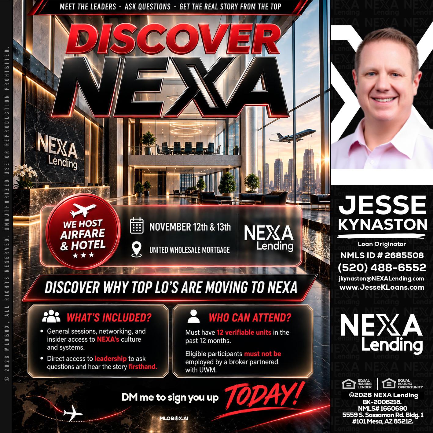 DISCOVER NEXA - Jesse Kynaston -Loan Originator