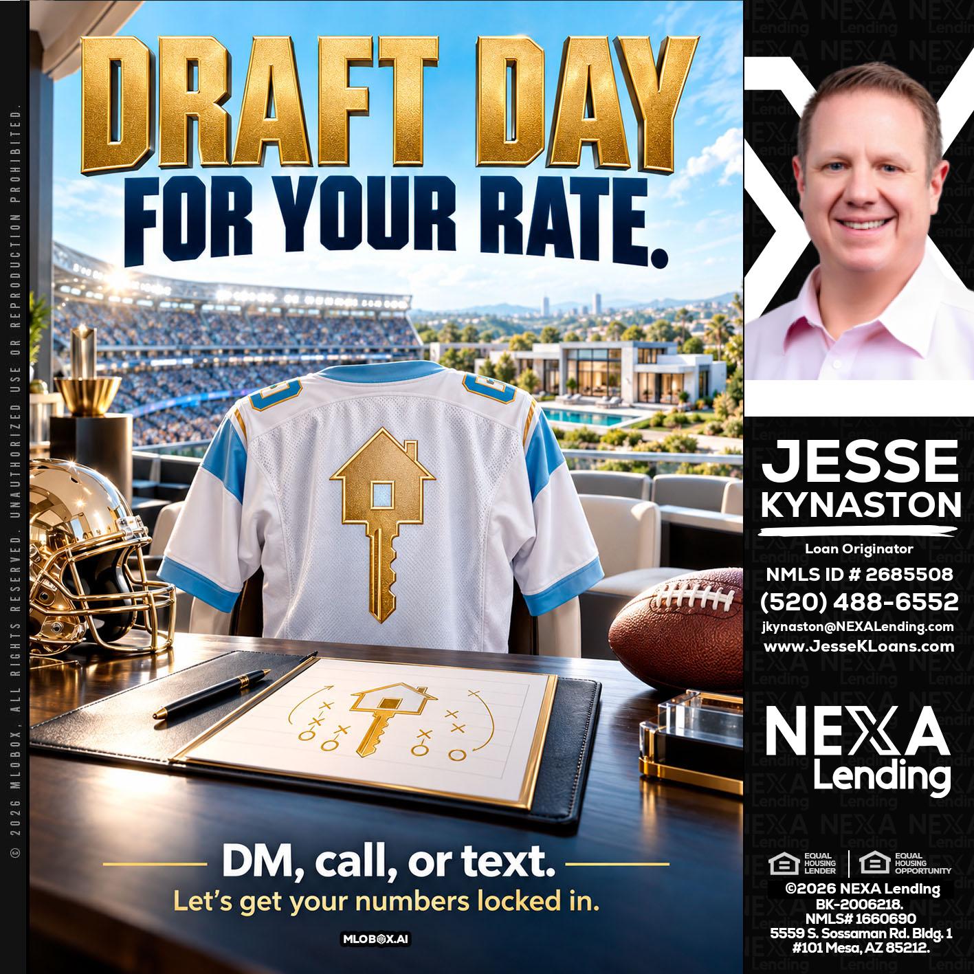 DRAFT DAY - Jesse Kynaston -Loan Originator