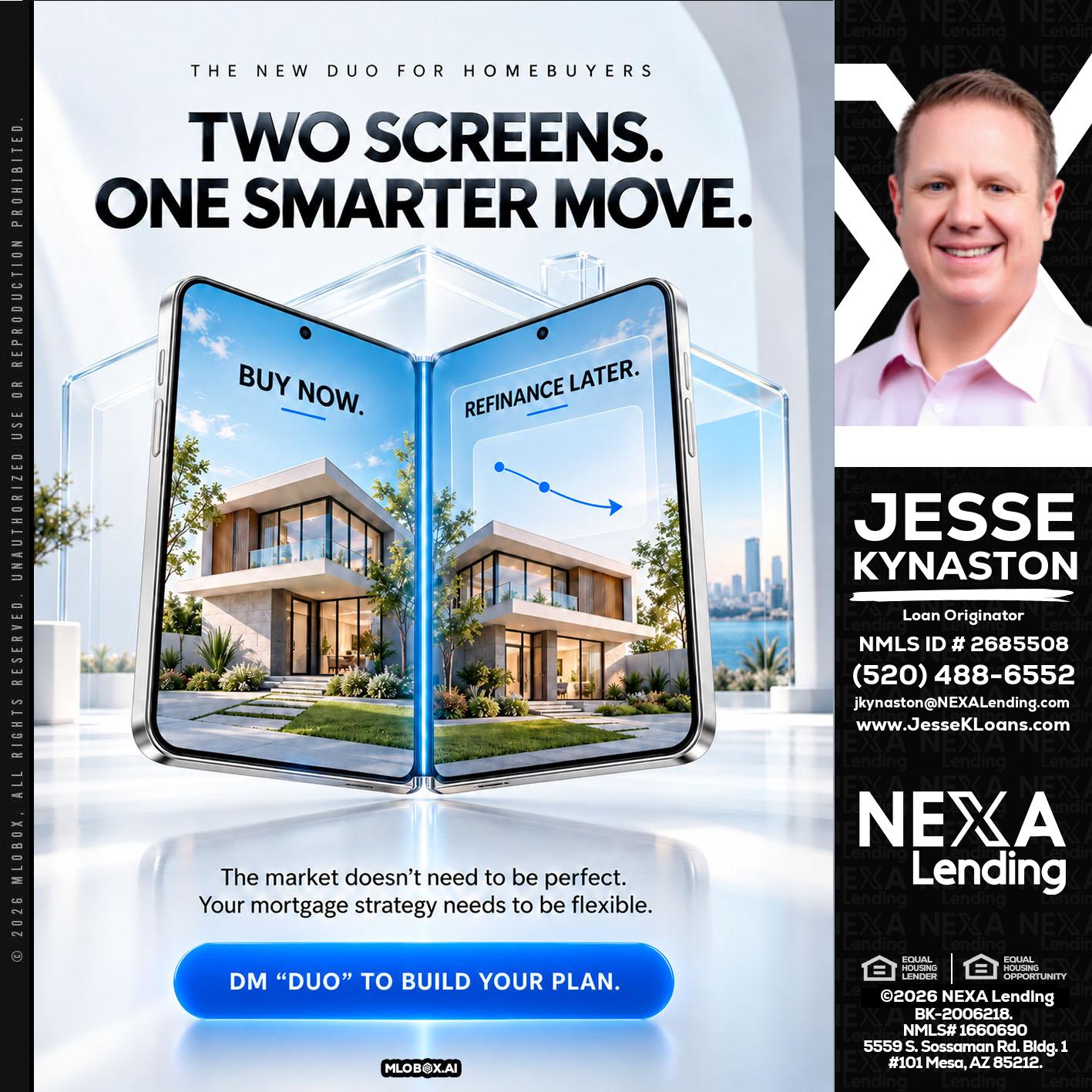 TWO SCREENS - Jesse Kynaston -Loan Originator