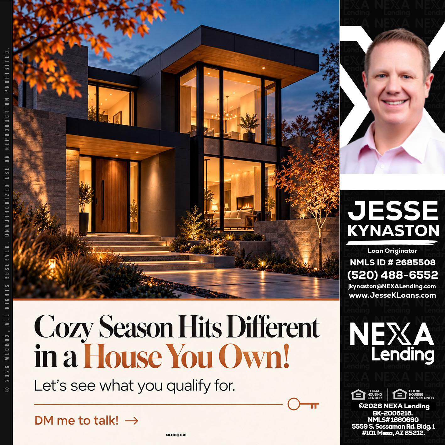 COZY SEASON - Jesse Kynaston -Loan Originator