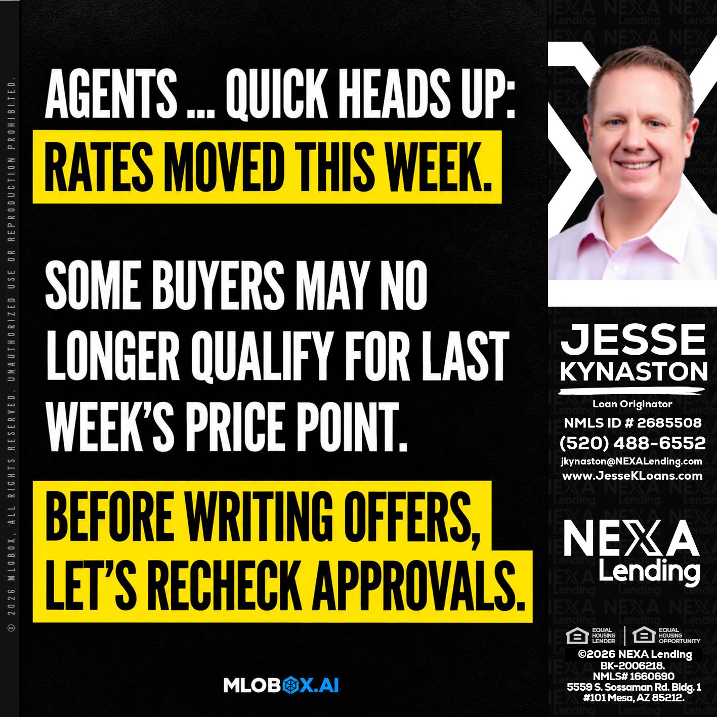 AGENTS QUICK - Jesse Kynaston -Loan Originator